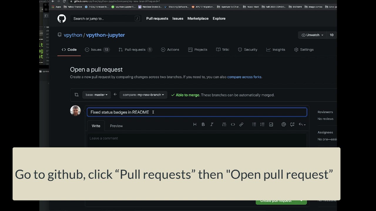 How to refresh your local copy, branch, commit and push in Sublime Merge