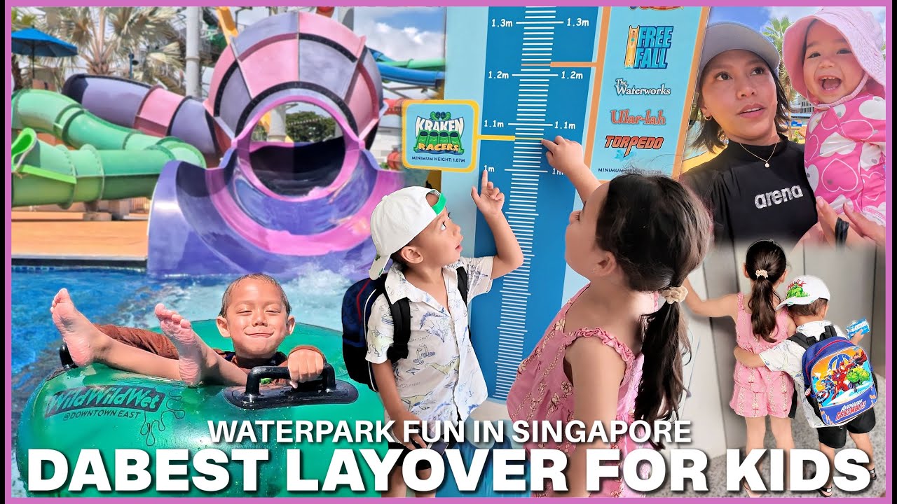 LAST STOP BEFORE PINAS! FAMILY WATERPARK DAY IN SINGAPORE! ❤️ | rhazevlogs