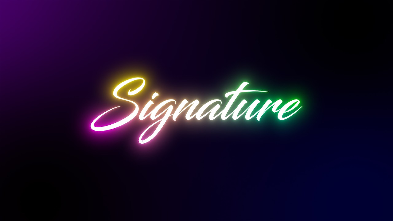 how to make Signature Style Text Animation in After Effects | after effects tutorial