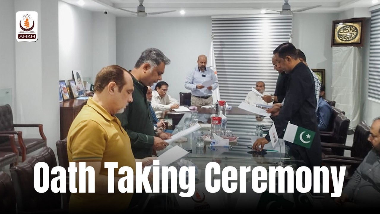 Oath Taking Majlis e Aamla Members | AHKN Media Official