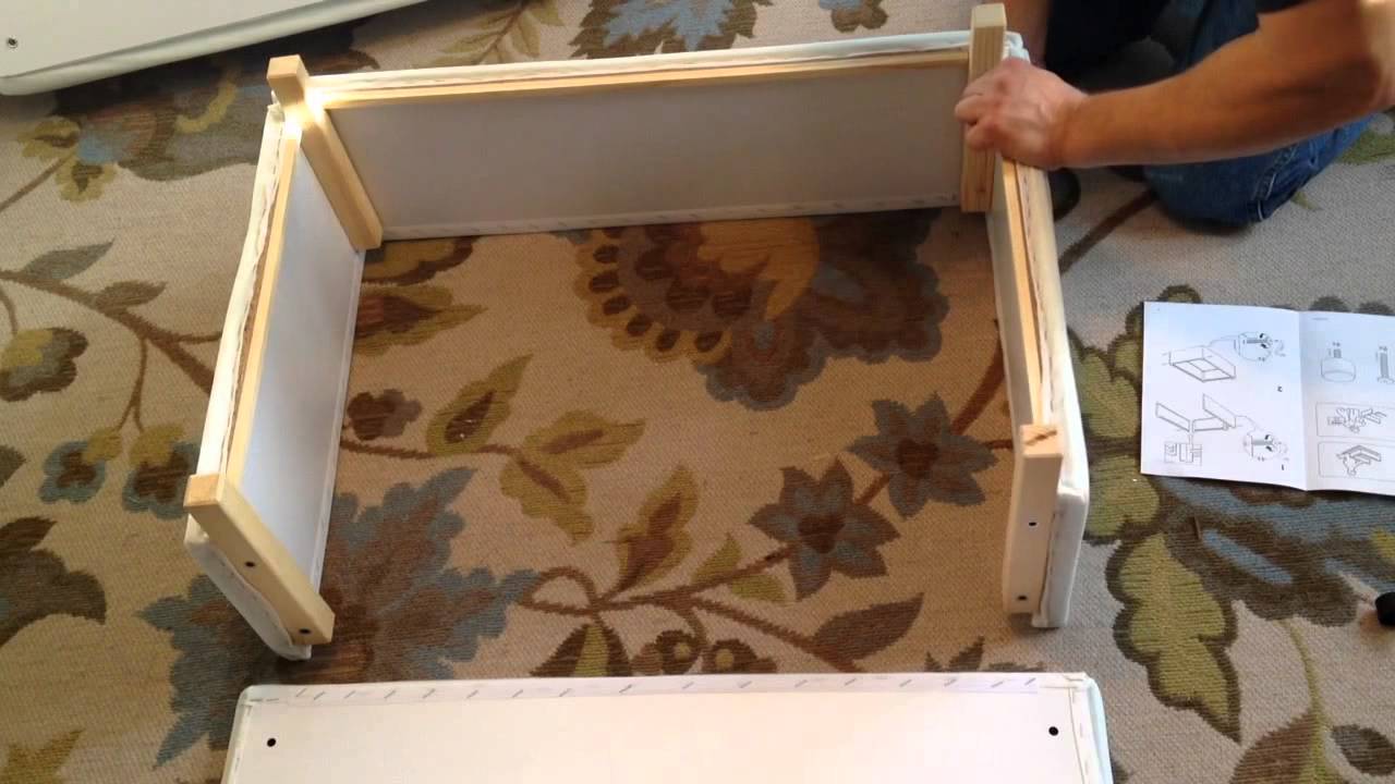 IKEA EKTORP Footstool Ottoman Assembly Instructions Video - How To