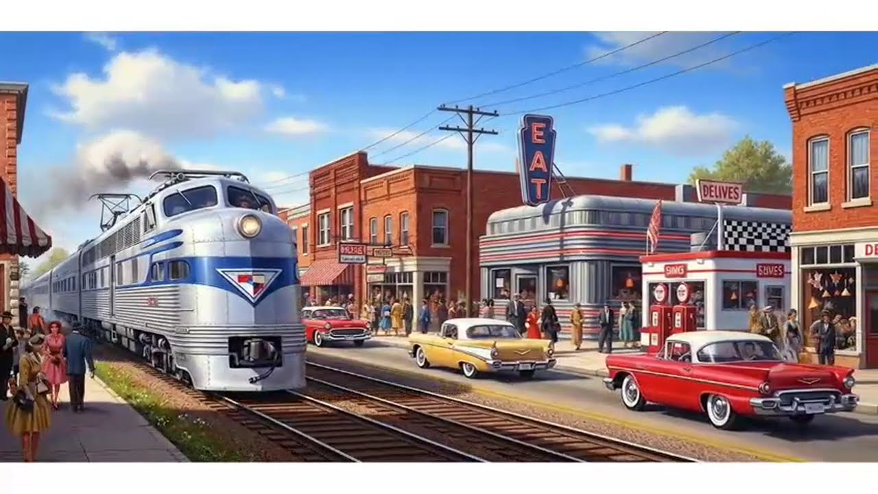 On Rails - Sobre Rieles. #train #artificialintelligence #aiart #travel  #steampunk #retrofuturism