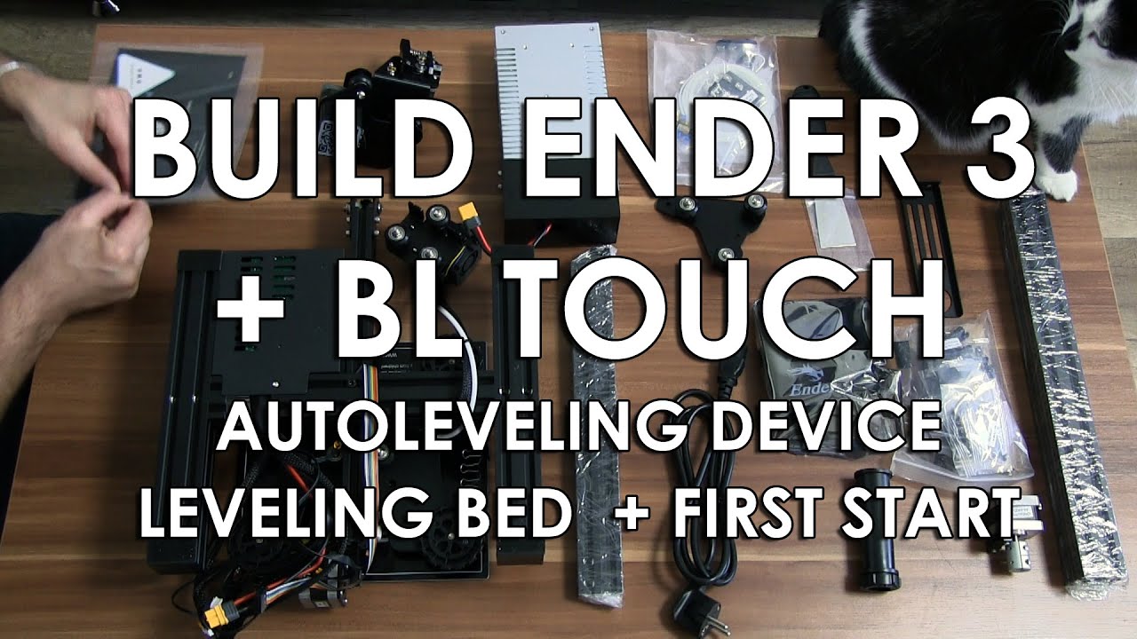 ENDER3 & BLTOUCH sestaven&iacute;, kalibrace, prvn&iacute; start... [ENGLISH SUBTITLES]