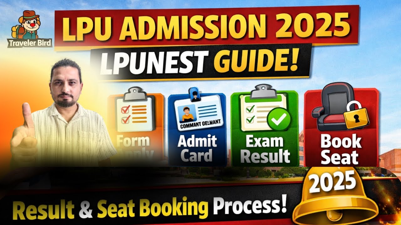How to Apply Admission in LPU ! Fill LPUNEST 2025 ! Result ! Admit Card ! Result !Book Seat #lpunest