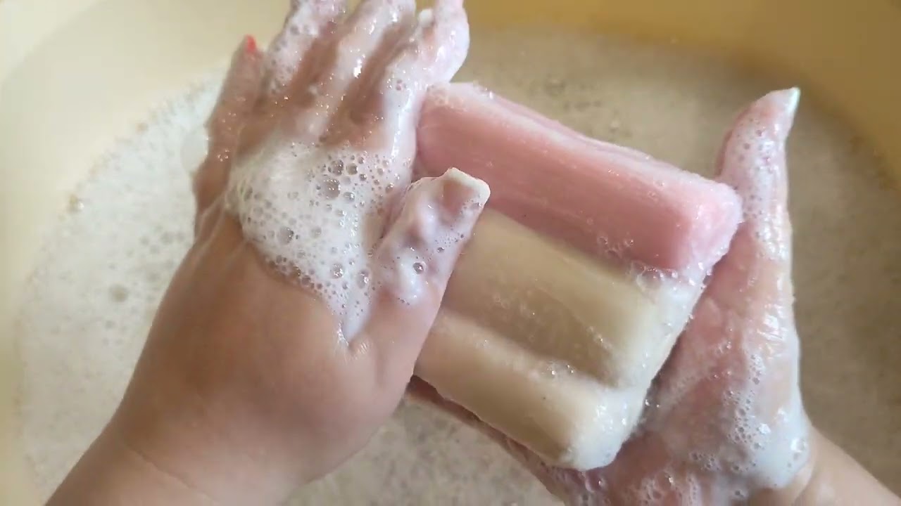 Мылю прилипушки, густой гель. ASMR