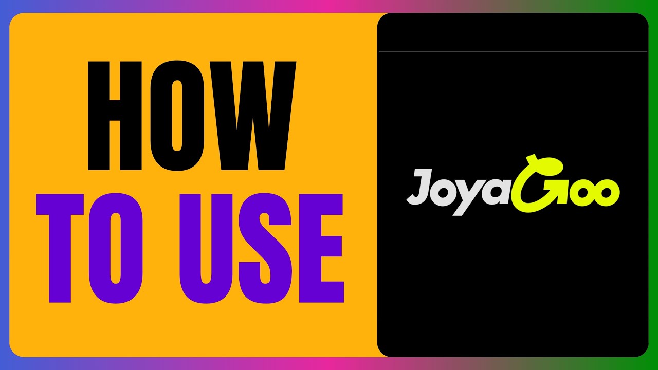 How To USE JoyaGoo FULL GUIDE 2025
