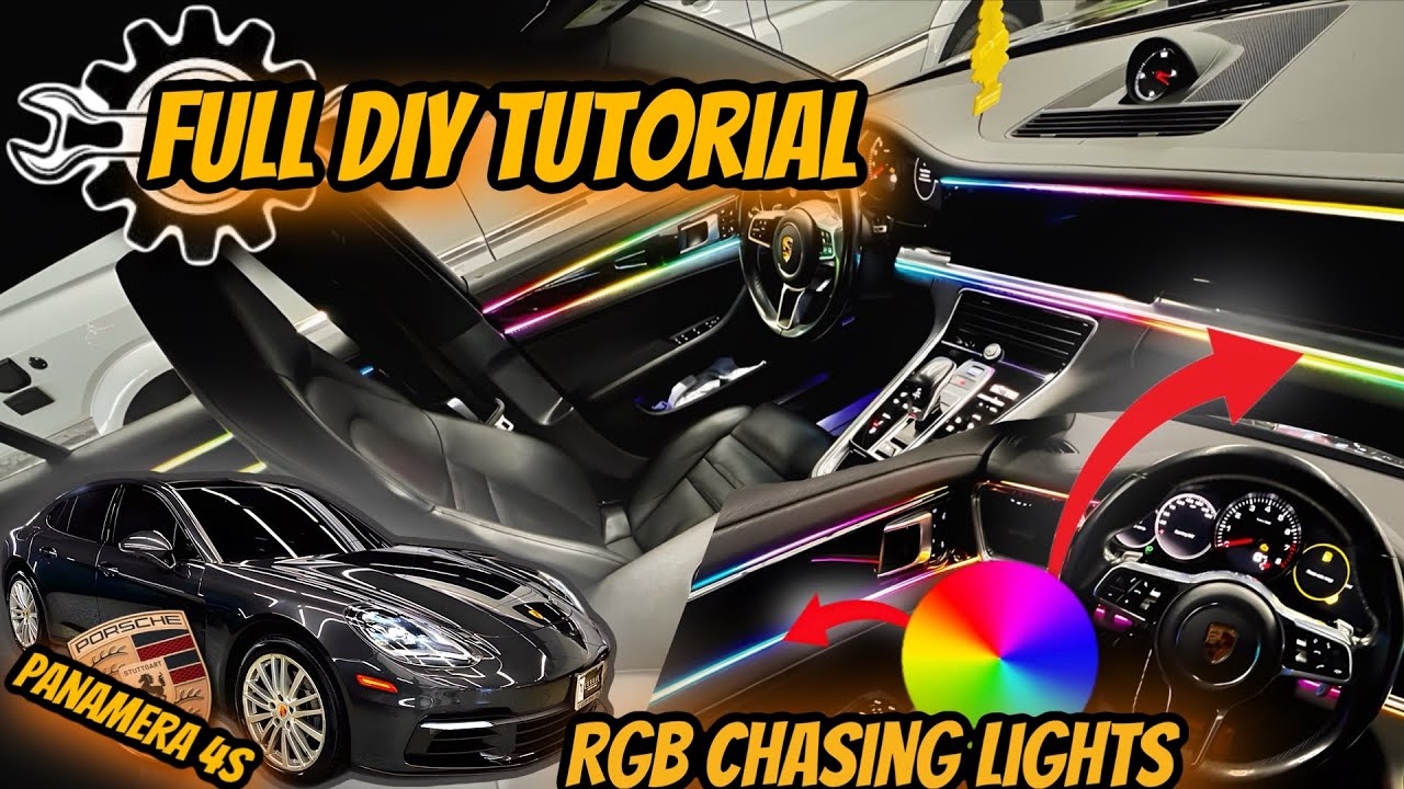 КАК УСТАНОВИТЬ ЛУЧШУЮ САМОСТОЯТЕЛЬНУЮ RGB-ПОДСВЕТКУ В САЛОНЕ (НА PORSCHE PANAMERA 4S)