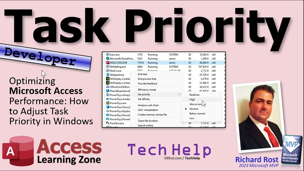Optimizing Microsoft Access Performance: How to Adjust Task Priority in Windows