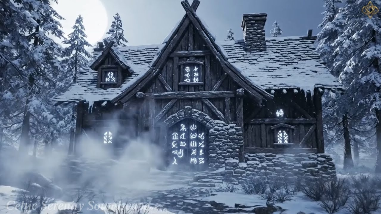 Mystic Snowbound Village – Medieval Celtic Music for Deep Sleep & Calm Focus