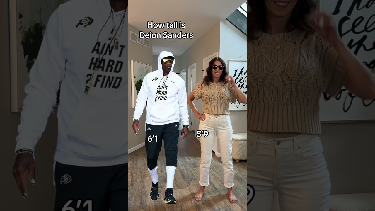 How tall is Deion Sanders? #colorado #football #tall