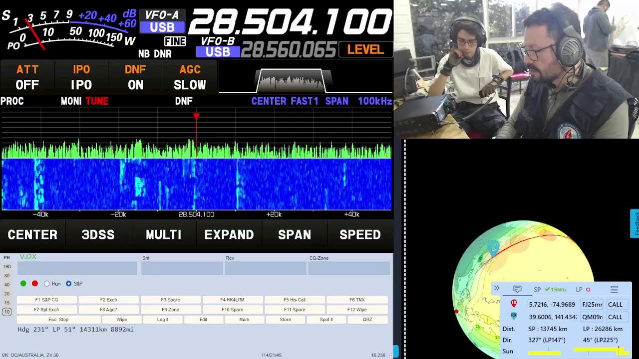 Segundo dia Concurso CQWW-SSB Desde Nuestra Sede de Liga Radio Medellin