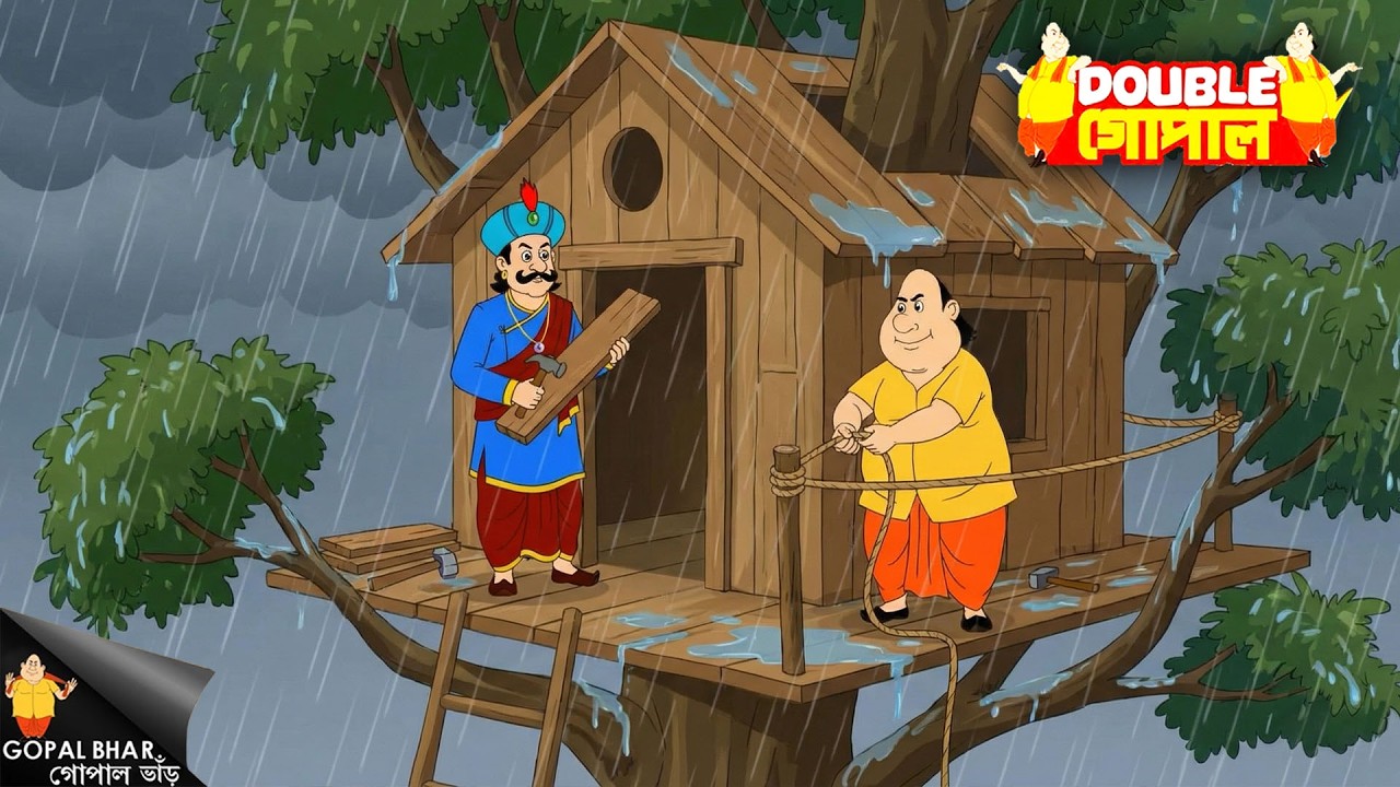 বৃষ্টির সময় রাজা এবং গোপাল একটি গাছে ঘর তৈরি করেছিল। | Gopal Bhar | গোপাল ভর | New Episode 2026