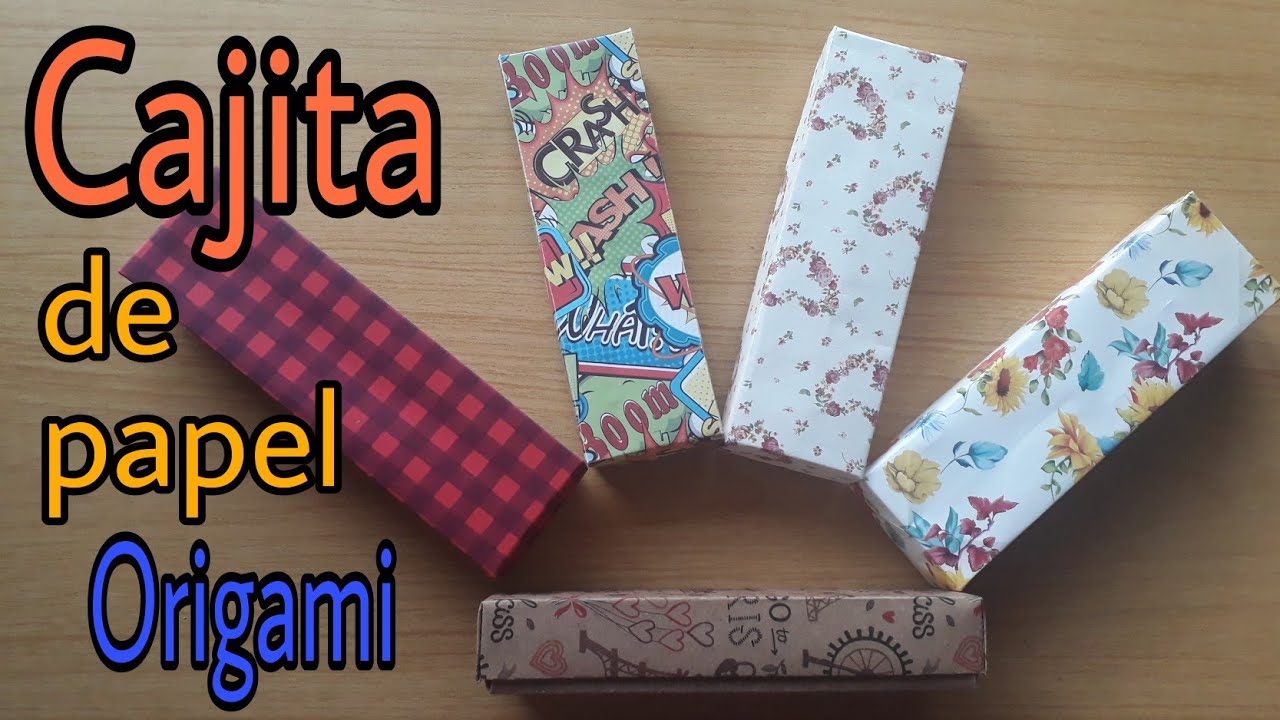 Cajitas de papel en Origami. Rectangular modelo #1. Ideales para bisutería y joyería