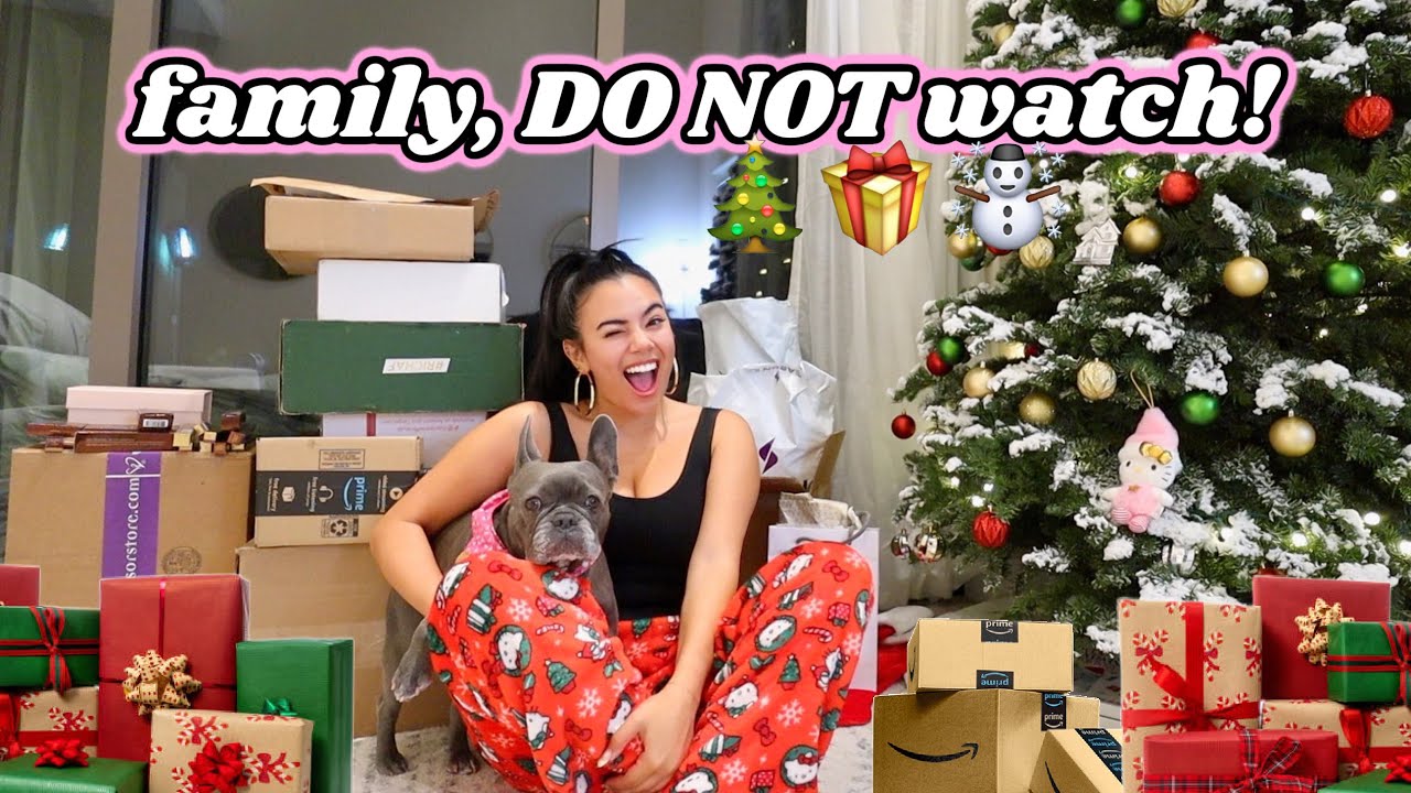 *Family, DO NOT Watch* Christmas shopping for my family + Decorating tree! | vlogmas day 20 ❄*⋆⍋*