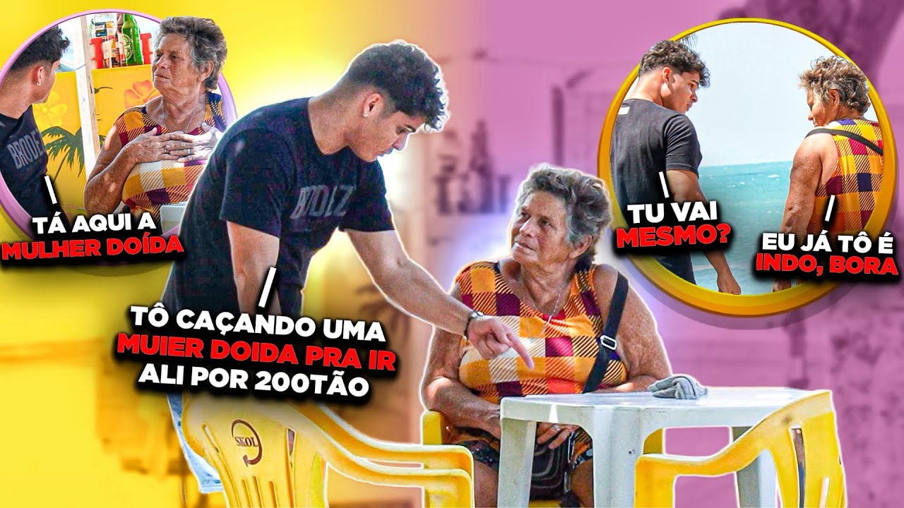 A VOVÓZINHA FOI PELOS 200 - pegadinha 
