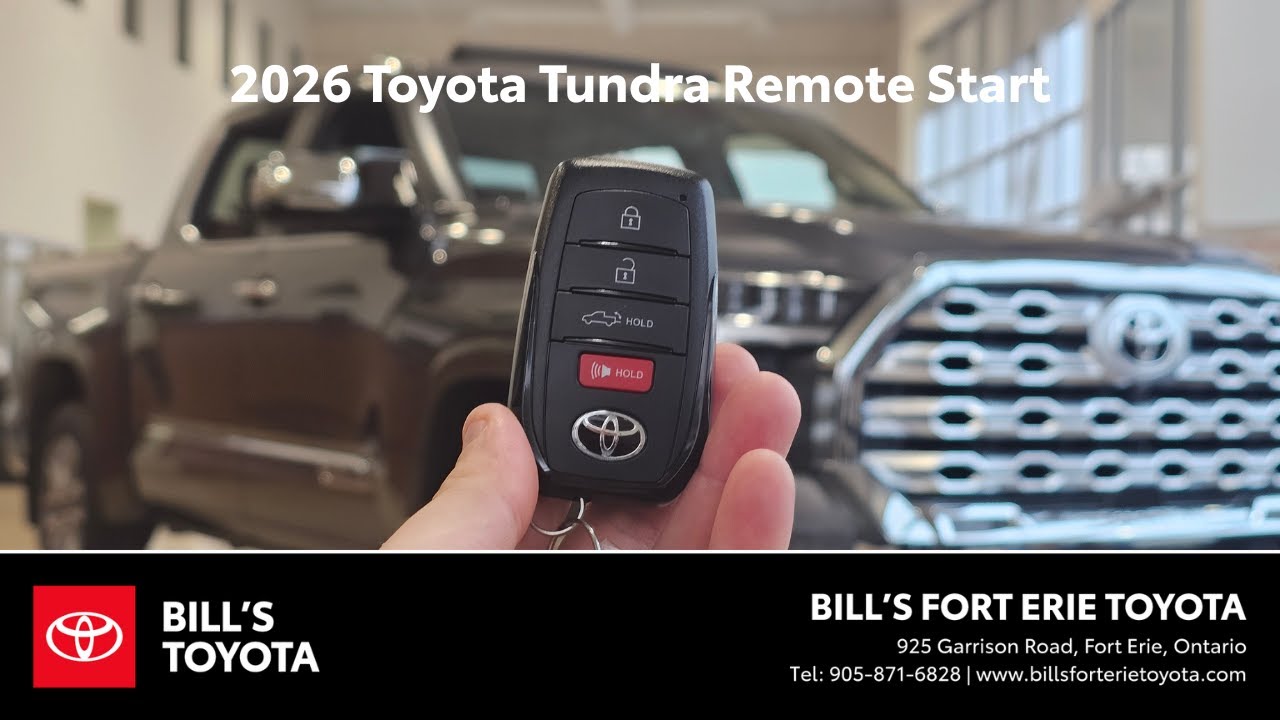 Как дистанционно завести Toyota Tundra 2026 года