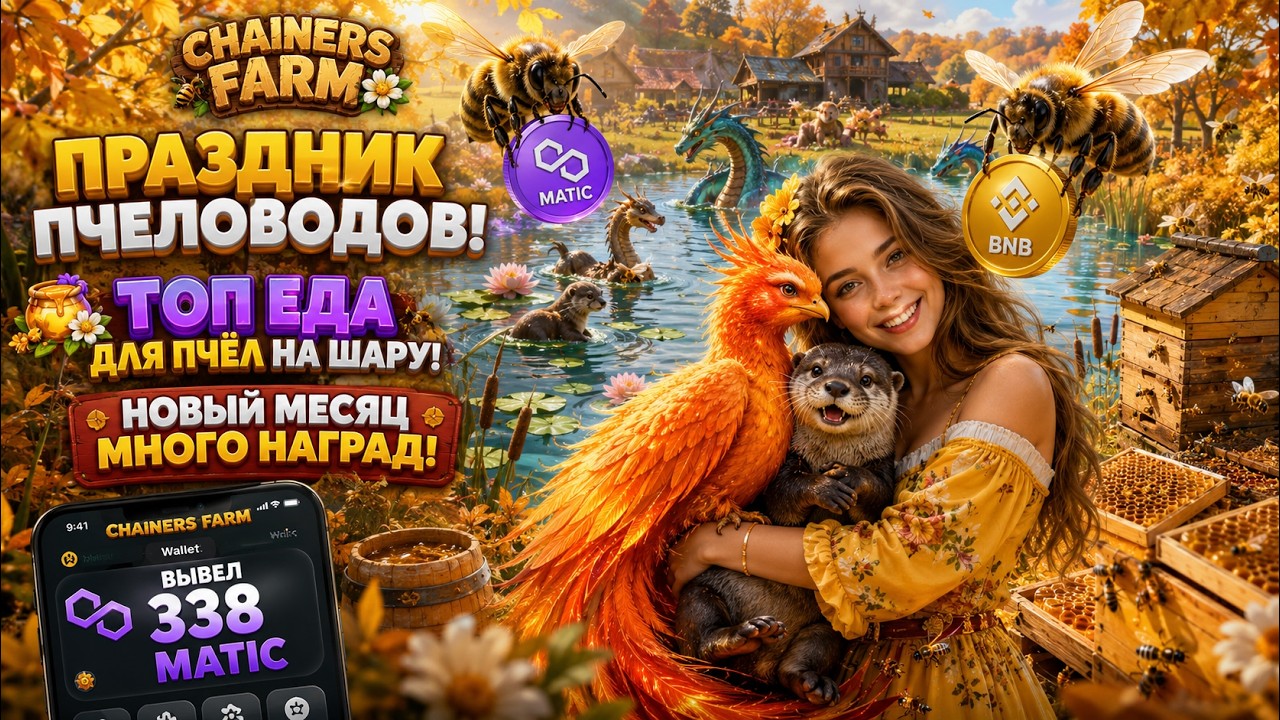 Chainers Farm &mdash; ПРАЗДНИК ПЧЕЛОВОДОВ! 🐝 ТОП ЕДА ДЛЯ ПЧЁЛ НА ШАРУ | МОЖНО БЕЗ ВЛОЖЕНИЙ