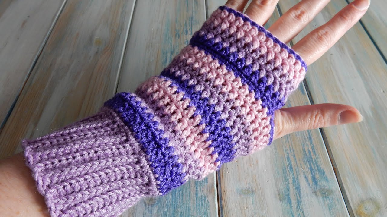 How to design your own crochet Fingerless Mittens / Wrist Warmers
