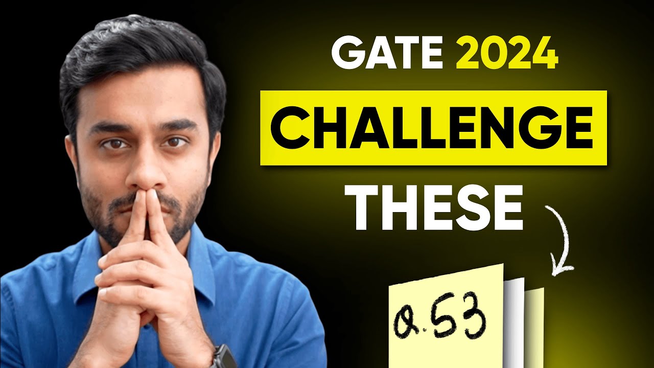 Challenge THESE questions - GATE 2024 Mechanical