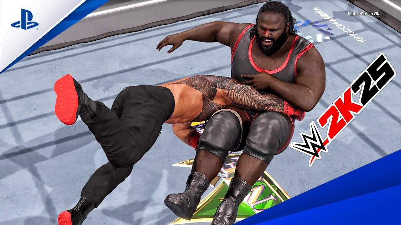 WWE 2K25 - Roman Reigns vs. Mark Henry | Full Match At WWE Crown Jewel Riyadh | WWE 2K25 GAMEPLAY