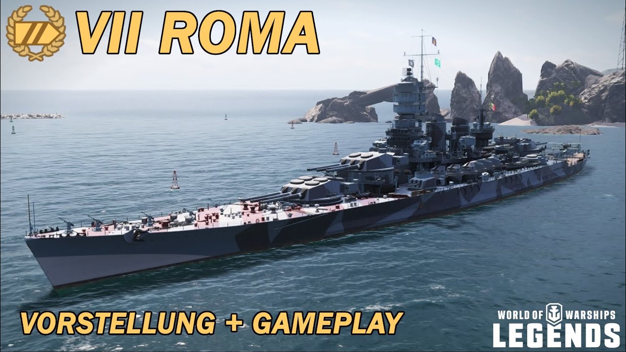 ROMA - Vorstellung und erstes Gameplay - World of Warships Legends
