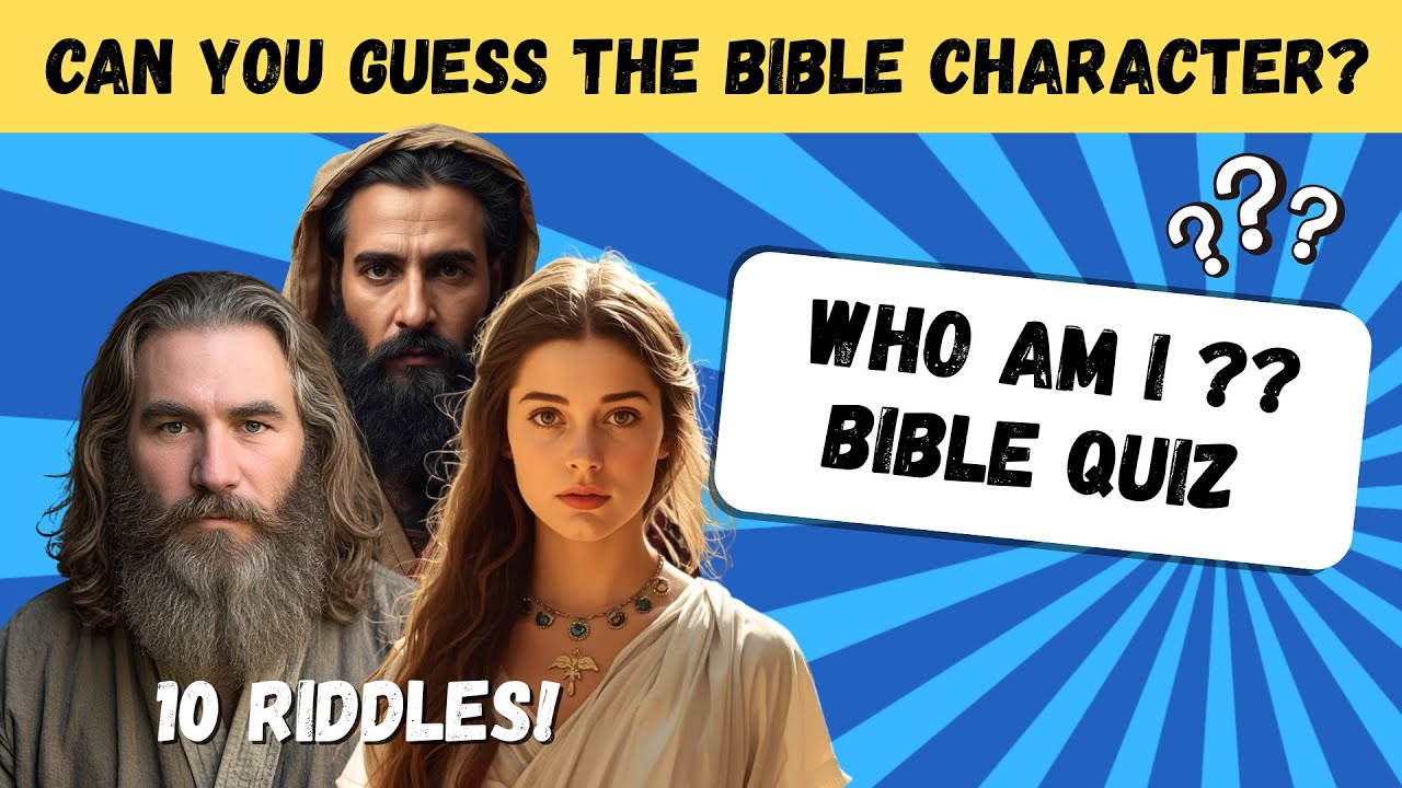 Guess the Bible Character! | Who Am I? Bible Trivia Quiz Game for Youth & Adults #biblecharacters