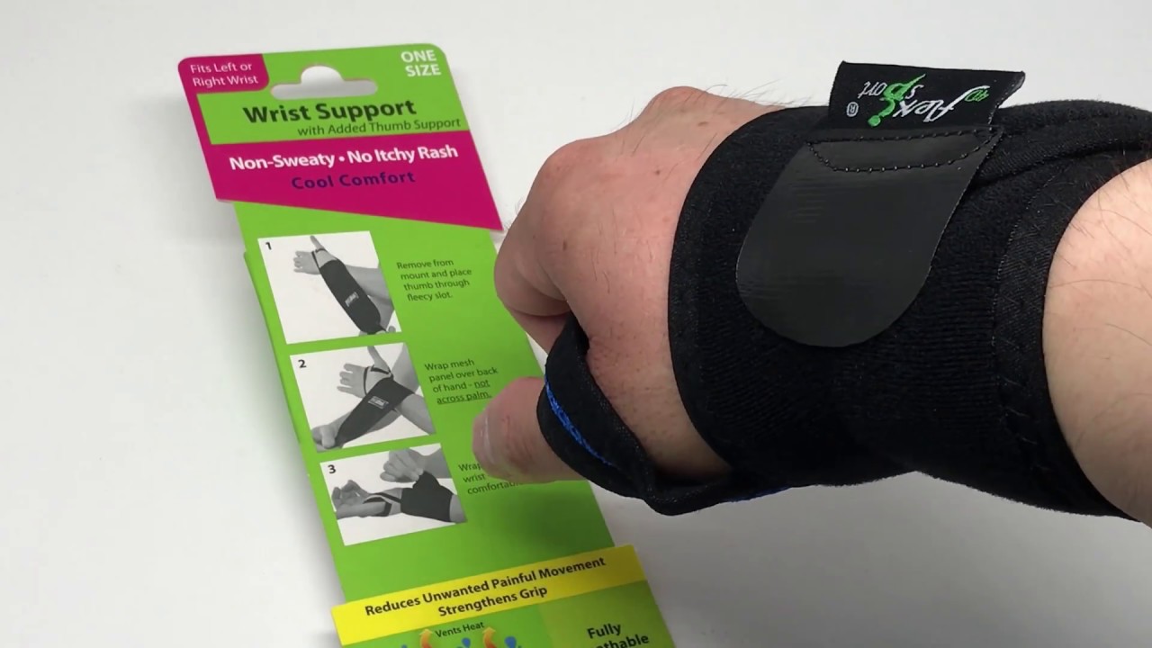 4D Flexi Sport Wrist Support with Added Thumb Support in 4K