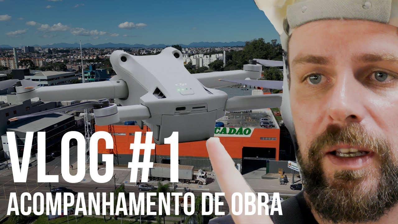 VLOG #1 - Serviço de ACOMPANHAMENTO de OBRA com DRONE.