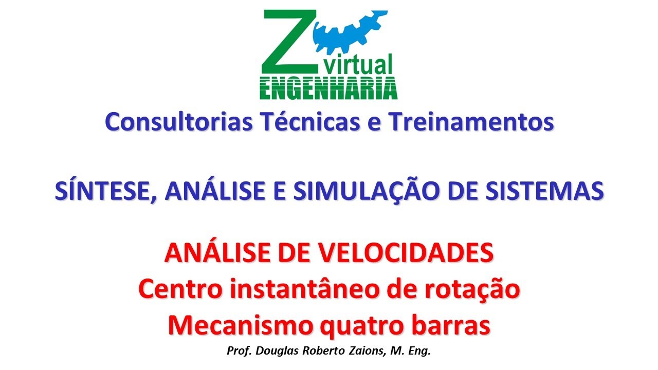 6.3 - Análise de velocidades - Centros Instantâneos de Rotação