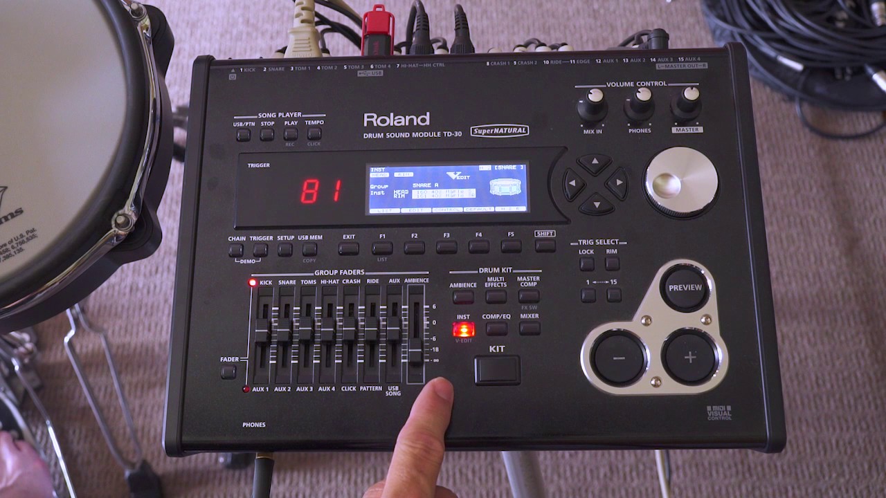 Roland TD30 layering PT-1