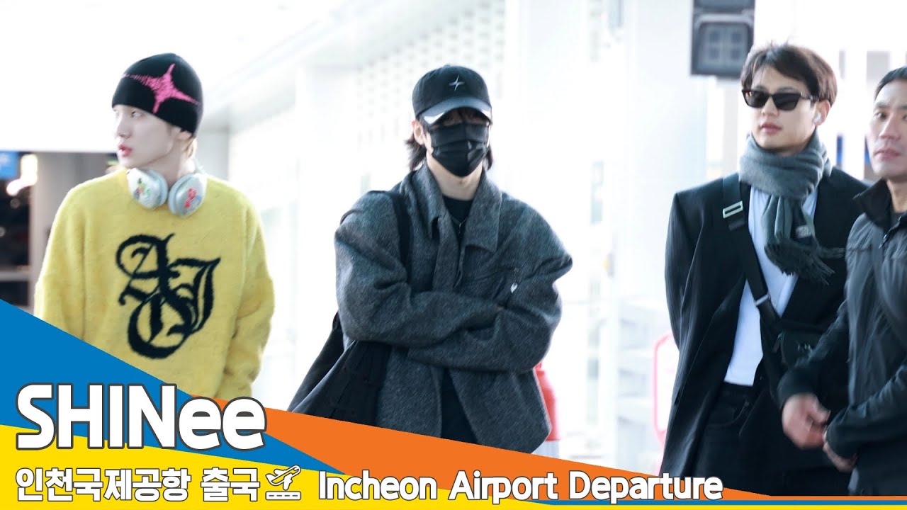 [4K] 샤이니, 강추위라도 멋짐을 놓치지 않을거에요 (출국)✈️#SHINee 인천국제공항 출국 24.3.1 #Newsen