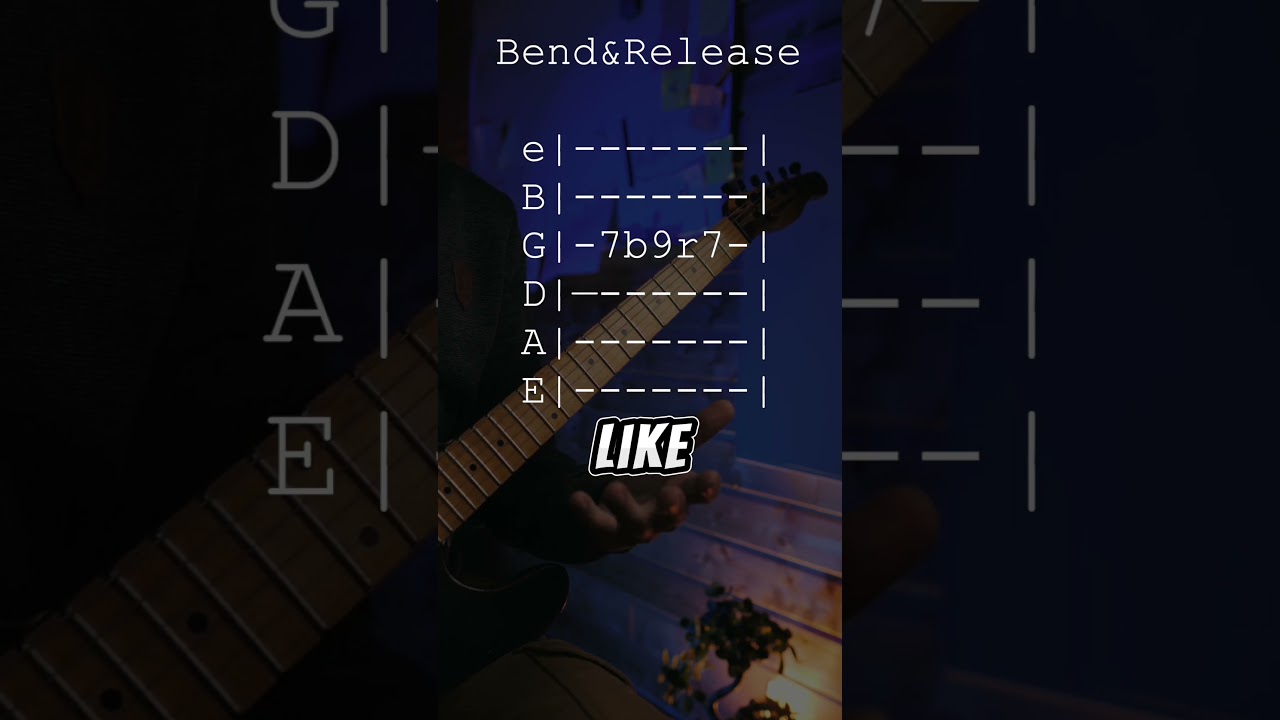 What Is bend & release on guitar Tab? #guitarlesson #guitar #guitartutorial #guitartabs