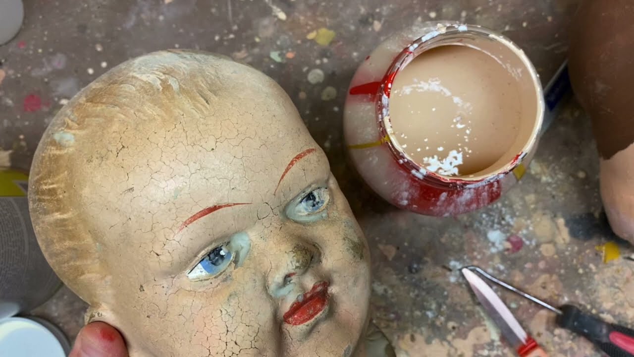 Ugly 112 year old composition Soldier Boy Doll Full Restoration ❤️