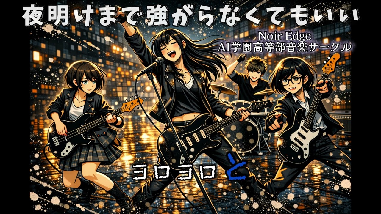 とある音楽サークルのJK達が乃木坂46の夜明けまで強がらなくてもいいを全力でカバーしてみた #歌詞動画 #バンドカバー