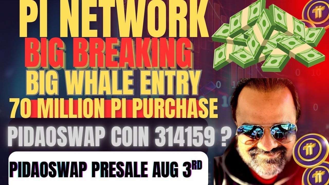 Pi Coin BIG WHALE ENTRY | OKX 70 MILLION PI TRANSACTION | PIDAOSWAP SALE AUGUST 3 |@Digitalgold22