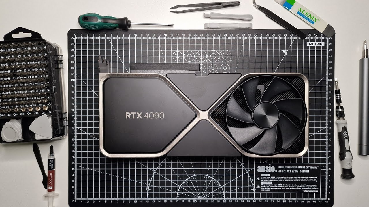 NVIDIA GeForce RTX 4090 FE Disassembly - Corsair XG7 Water Block Installation