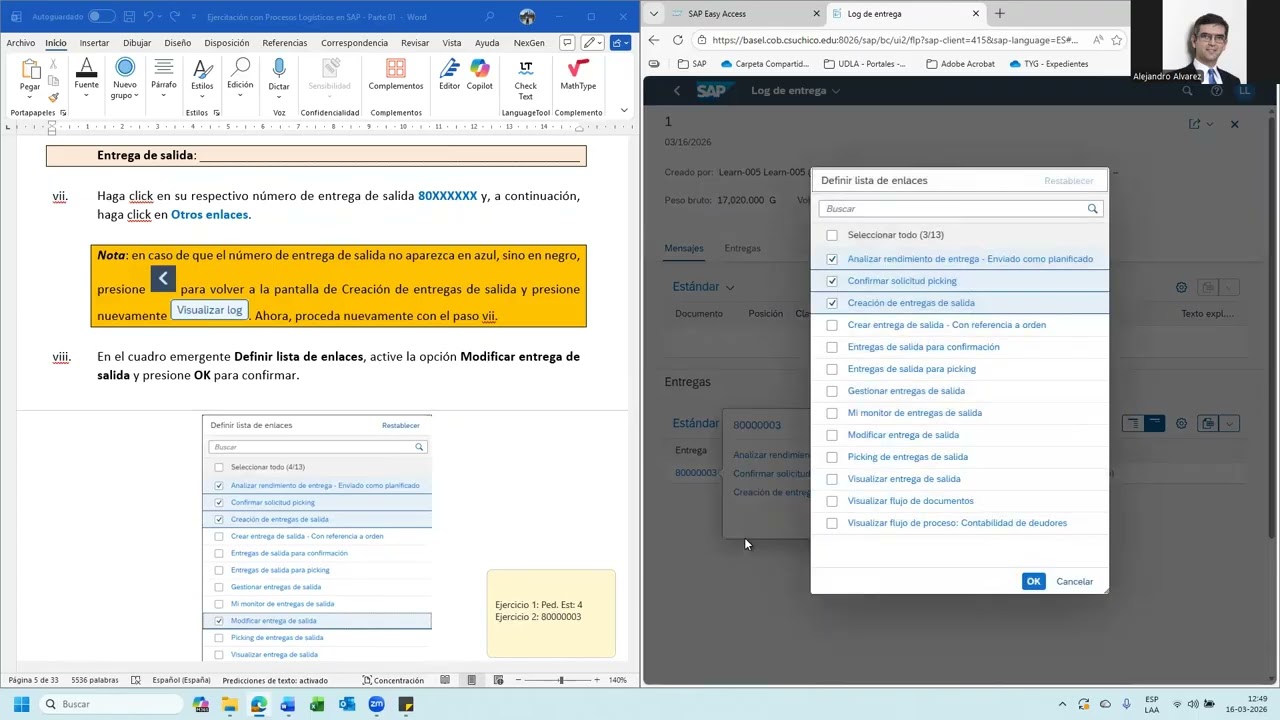 Parte 01 - Ejercicio 02 - Utilización de SAP Versión 4.2 - Procesos Logísticos