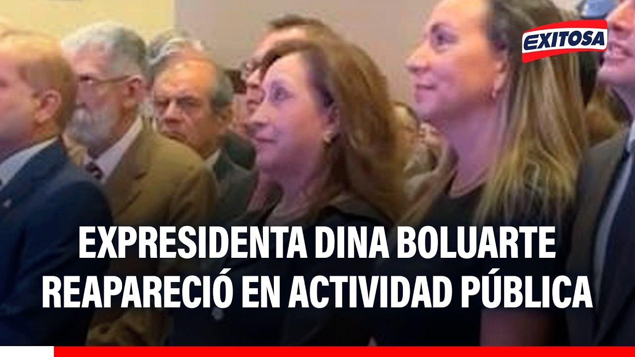 🔴🔵 Expresidenta Dina Boluarte reapareci&oacute; en actividad p&uacute;blica