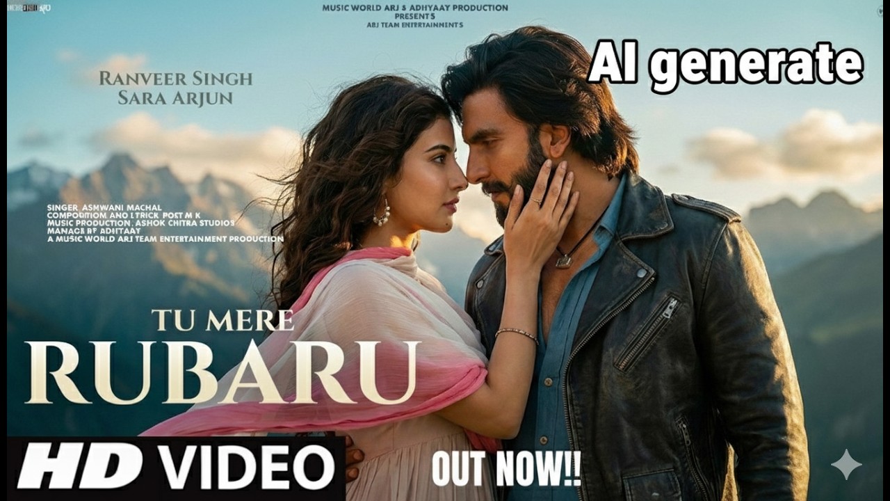 Tu Mere Rubaru | New Song 2026 | New Hindi Song | Ranveer Singh | Sara Arjun | @SurwalaBeats 