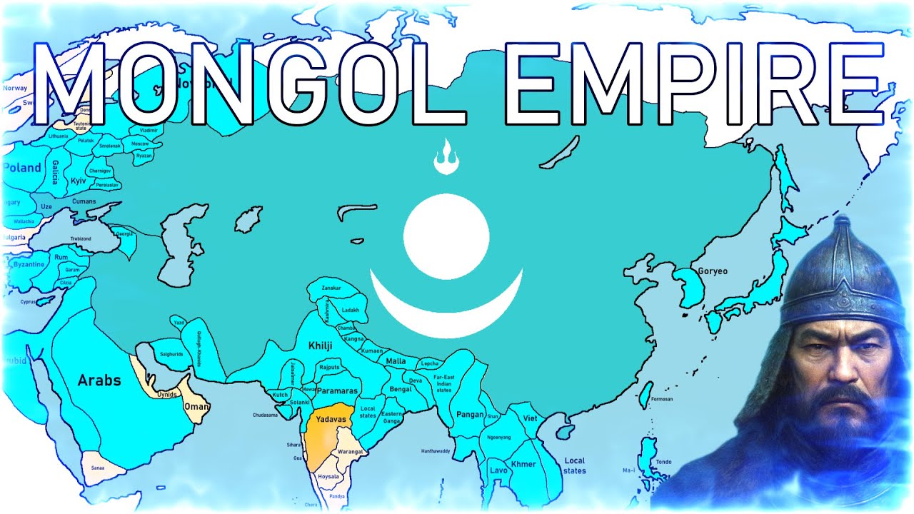 History Of MONGOL Empire (NEW!) | Every year on a map | 1200 - 1294
