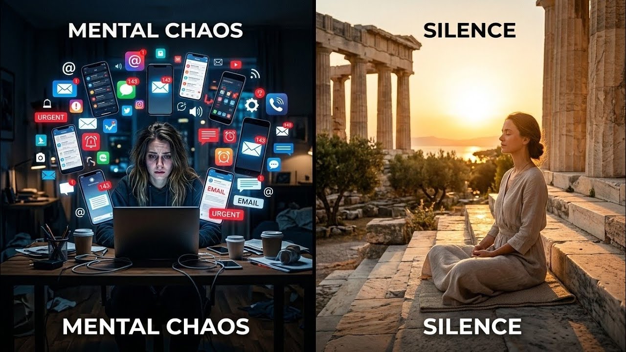 Por que sua mente está exausta (e como o silêncio pode salvá-la)