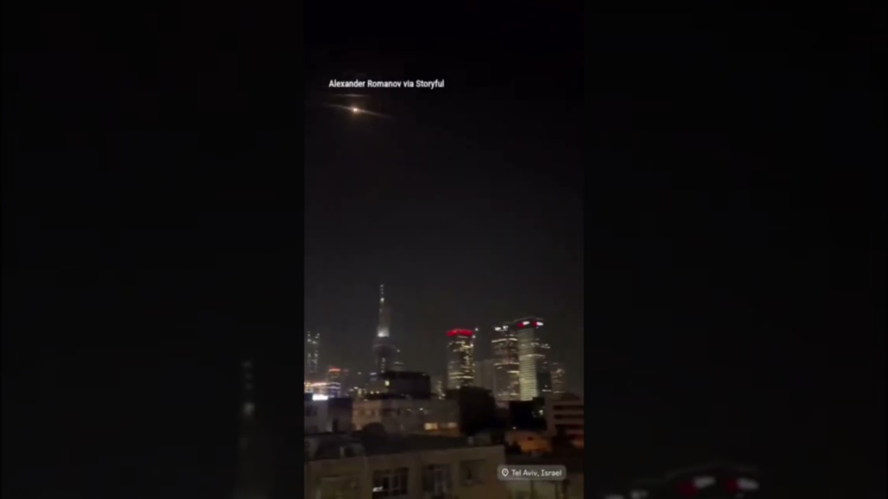 Iran Missiles Hit Israel, Iron Dome Activated! #israel #iranvsisrael