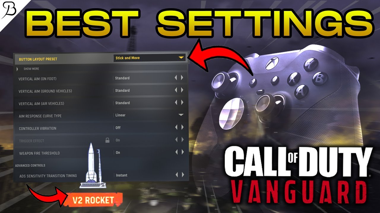 The BEST SETTINGS and CONTROLLER for COD VANGUARD (Aim Assist, Sensitivity & More!)