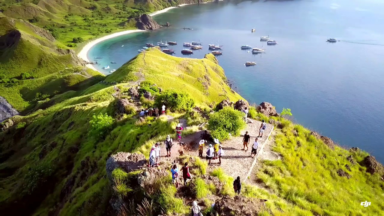 Another drone view from bukit padar, nearby the komodo island. Wonderful my country Indonesia..