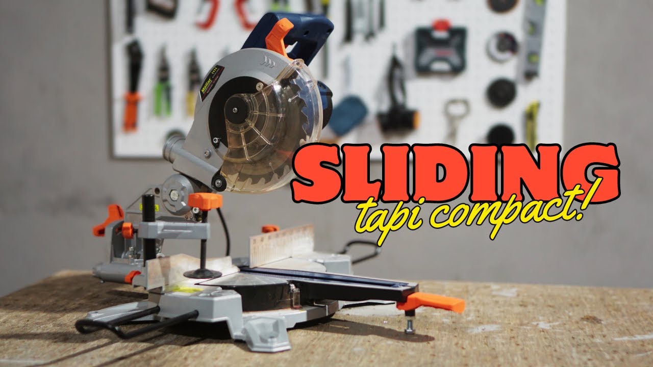 Ini facelift nya! Miter saw sliding 7 inch compact dengan laser, Mollar MS1200SL