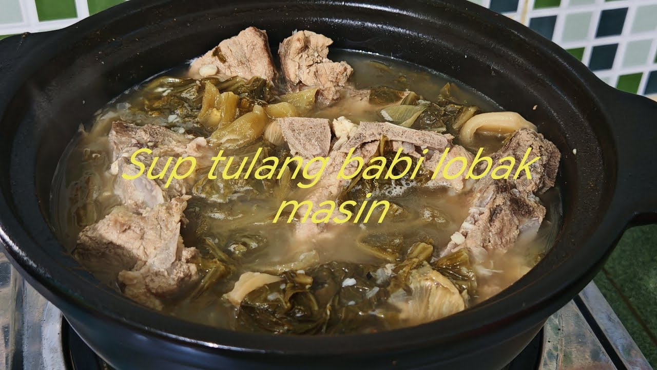 Sup Tulang babi lobak masin