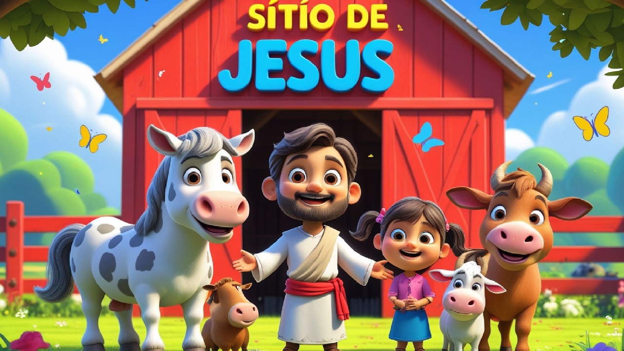 Jesus Cristo tinha um Sítio Yah yah oh! MARATONA MÚSICA INFANTIL GOSPEL | Músicas Infantis Gospel