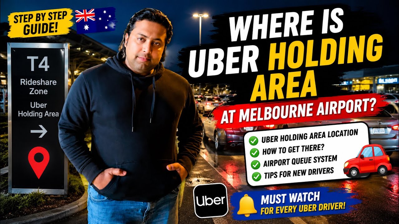 Where is The Uber Holding Area In Melbourne Airport?|Ride Share Holding Area#Uber#melbourneairporr