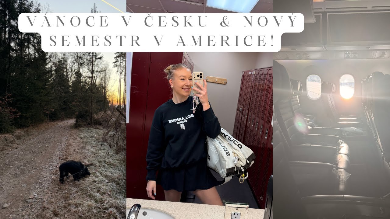 VLOG #4 | Vánoce v Česku & nový semestr v Americe | Czech Christmas & new semester (w/ EN subtitles)