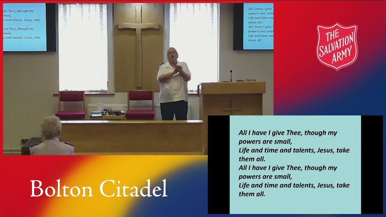 Bolton Citadel Salvation Army Live Stream